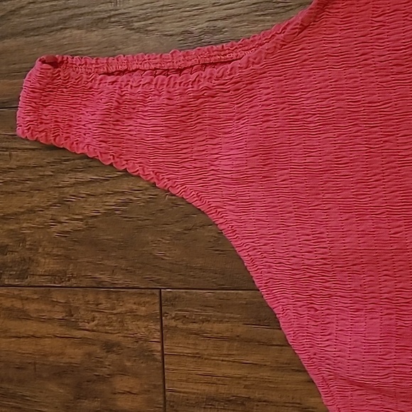 ZCSIA Women's Coral Pink One Shoulder Maxi Tiered Dress - Size Medium - Picture 3 of 10